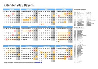 Kalender 2026 Bayern Kalender 2026 Bayern